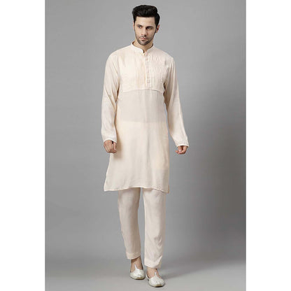 UTSAV FASHION Men Maroon Beads and Stones Kurta with Pant and Jacket