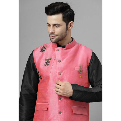 UTSAV FASHION Men Regular Beads and Stones Kurta with Pants