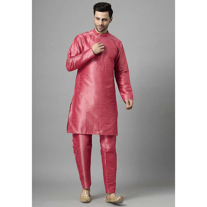 UTSAV FASHION Men Floral Regular Beads and Stones Kurta with Pant and Jacket