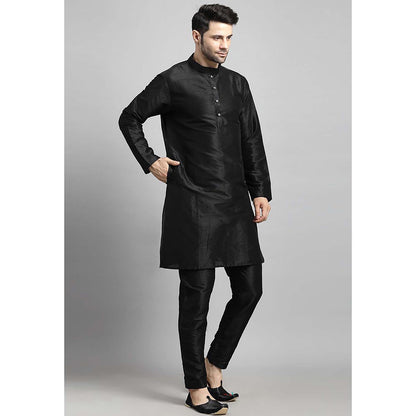 UTSAV FASHION Men Black Kurta and Pant