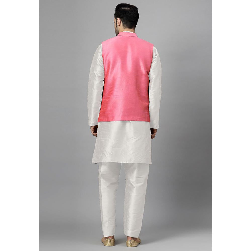 UTSAV FASHION Men Regular Beads and Stones Kurta Pant with Jacket