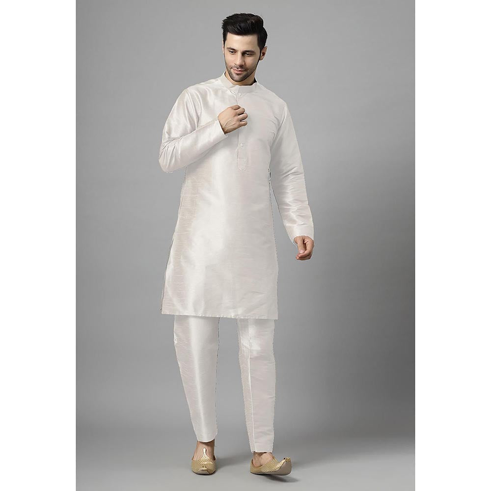 UTSAV FASHION Men Regular Beads and Stones Kurta Pant with Jacket