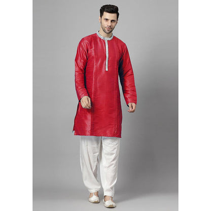 UTSAV FASHION Pink Embellished Pleated Straight Kurta with Salwar