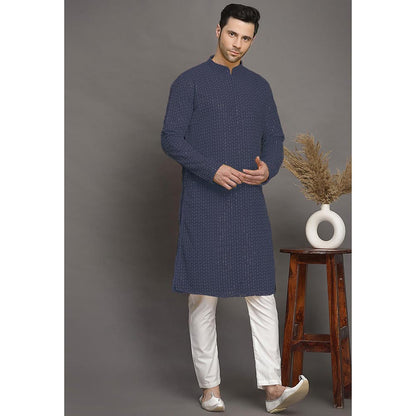 UTSAV FASHION Ethnic Motifs Embroidered Regular Thread Work Kurta and Pant