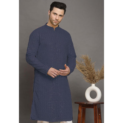 UTSAV FASHION Ethnic Motifs Embroidered Regular Thread Work Kurta and Pant
