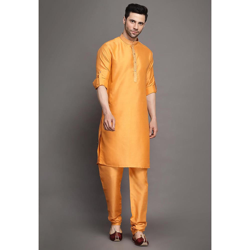 UTSAV FASHION Mandarin Collar Regular Kurta with Churidar