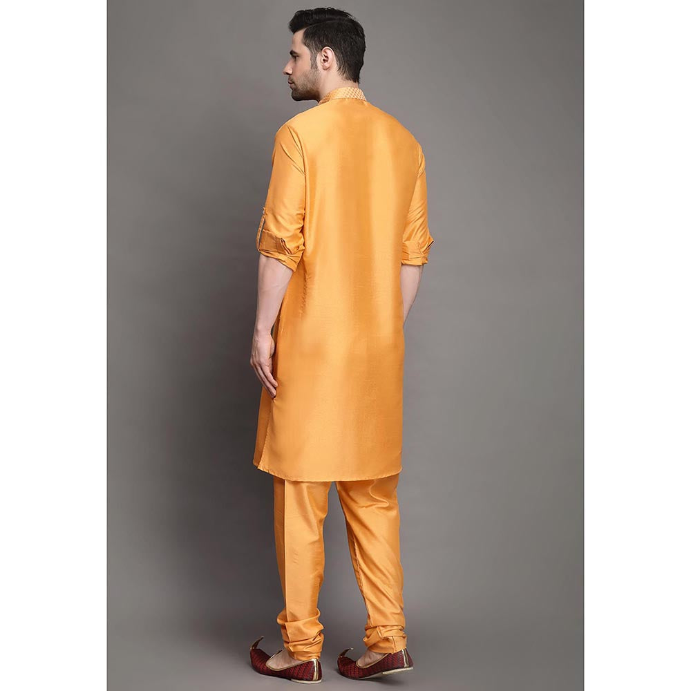 UTSAV FASHION Mandarin Collar Regular Kurta with Churidar