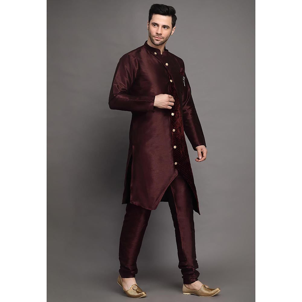 UTSAV FASHION Men Regular Kurta Churidar with Dupatta