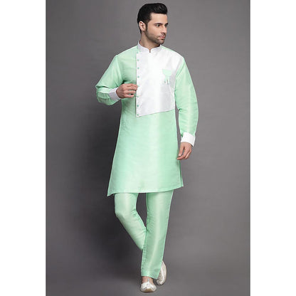 UTSAV FASHION Mandarin Collar Straight Kurta and Pant