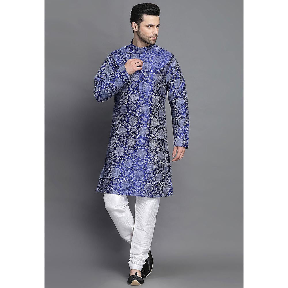 UTSAV FASHION Men Straight Kurta with Churidar