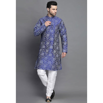 UTSAV FASHION Men Straight Kurta with Churidar