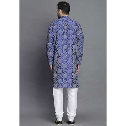 UTSAV FASHION Men Straight Kurta with Churidar