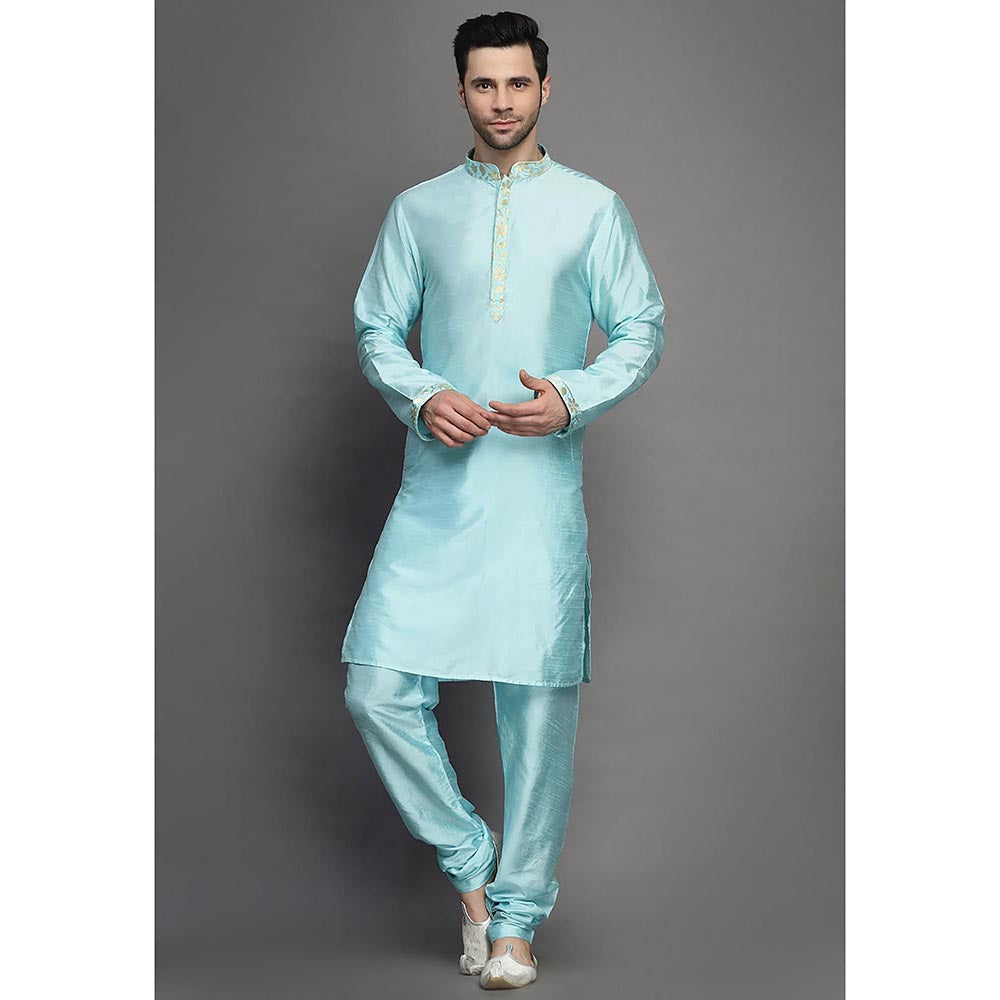 UTSAV FASHION Mandarin Collar Straight Kurta and Pant