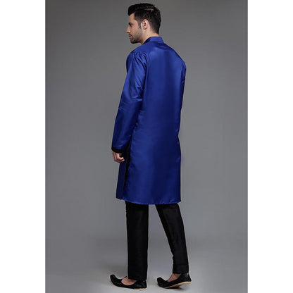 UTSAV FASHION Mandarin Collar Dupion Silk Kurta and Pant