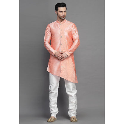 UTSAV FASHION Mandarin Collar Straight Kurta with Churidar