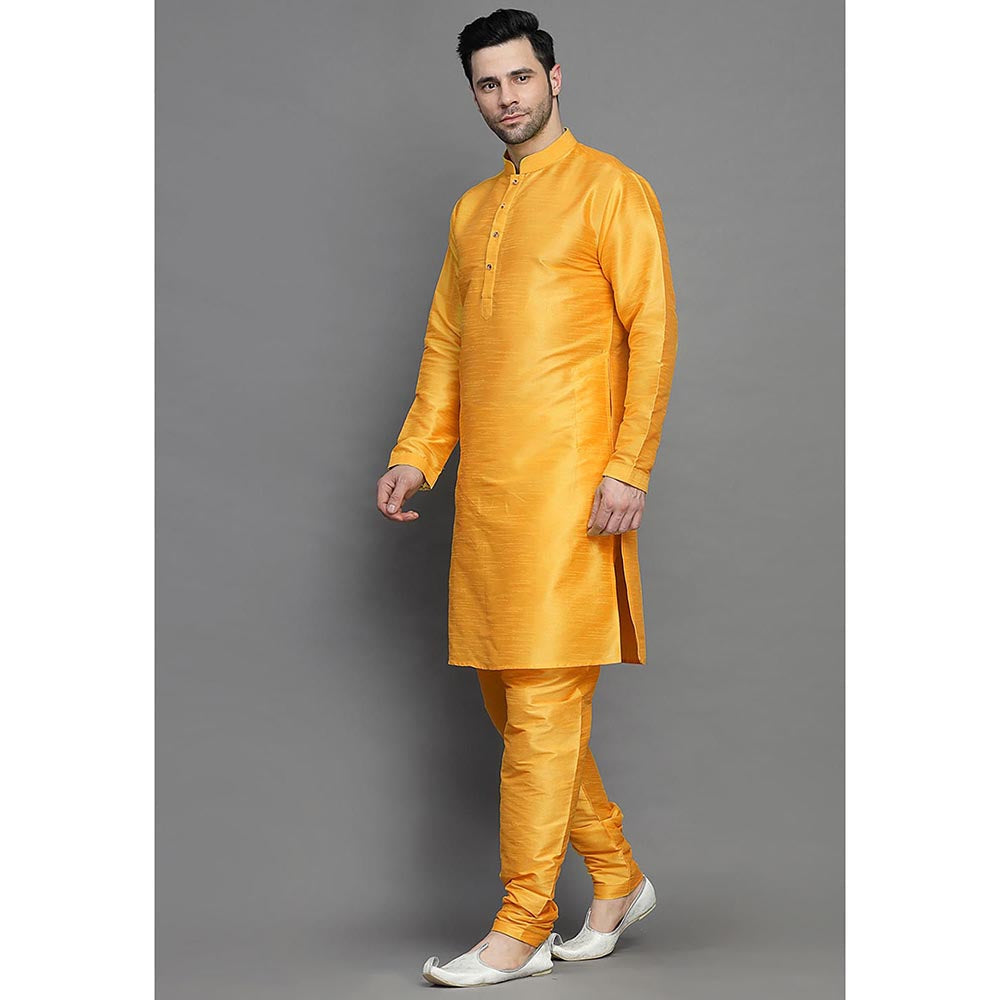 UTSAV FASHION Mandarin Collar Straight Kurta with Churidar