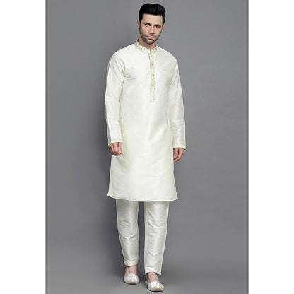 UTSAV FASHION Mandarin Collar Straight Kurta and Pant