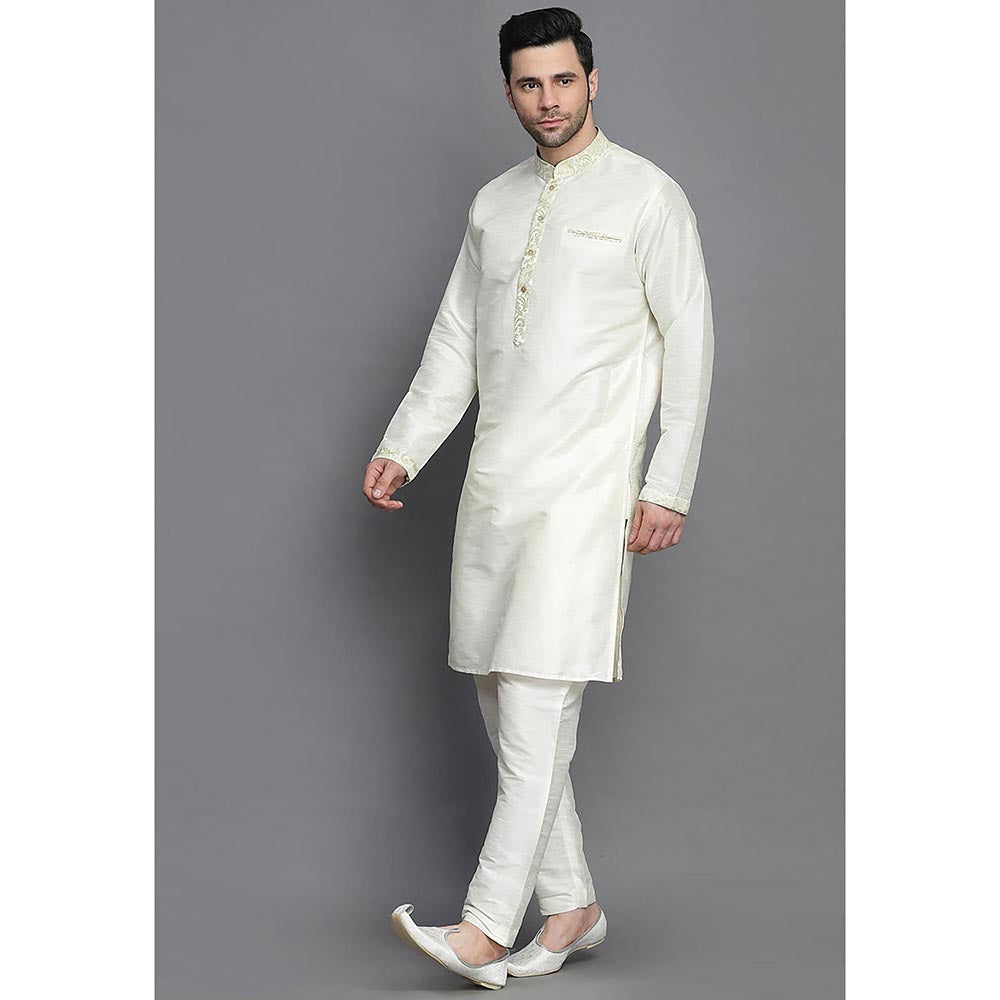 UTSAV FASHION Mandarin Collar Straight Kurta and Pant