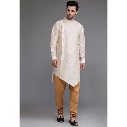 UTSAV FASHION Mandarin Collar Straight Kurta with Churidar