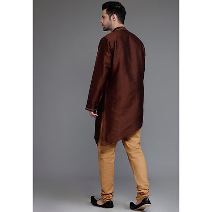 UTSAV FASHION Mandarin Collar Straight Kurta with Churidar