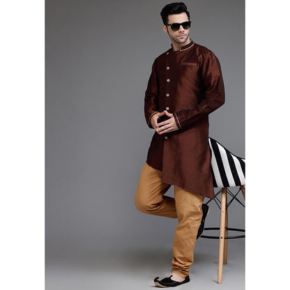 UTSAV FASHION Mandarin Collar Straight Kurta with Churidar