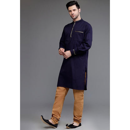 UTSAV FASHION Mandarin Collar Straight Kurta with Churidar