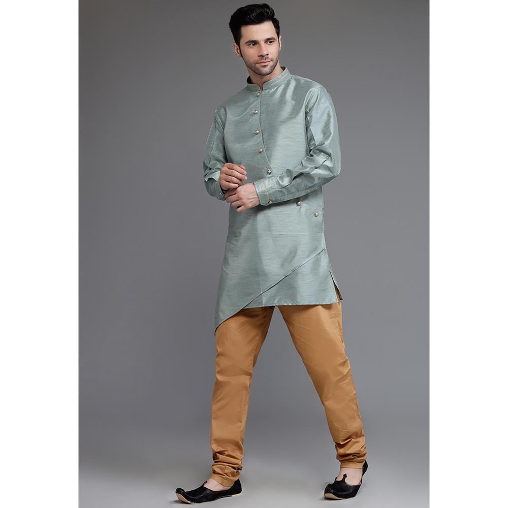 UTSAV FASHION Mandarin Collar Regular Kurta with Churidar