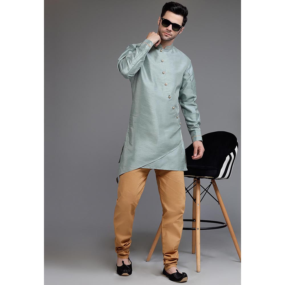 UTSAV FASHION Mandarin Collar Regular Kurta with Churidar