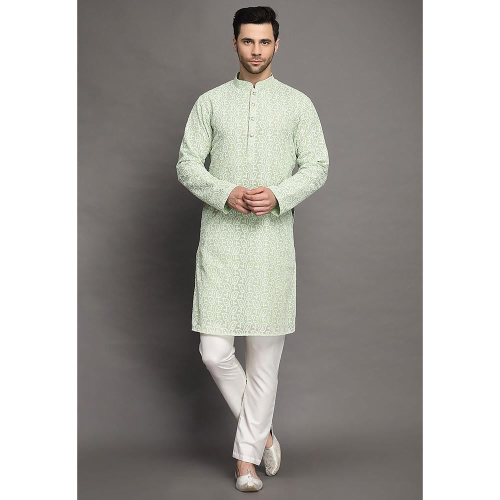 UTSAV FASHION Chikankari Straight Kurta and Pant
