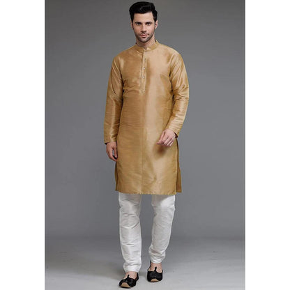 UTSAV FASHION Brown Mandarin Collar Kurta and Pant