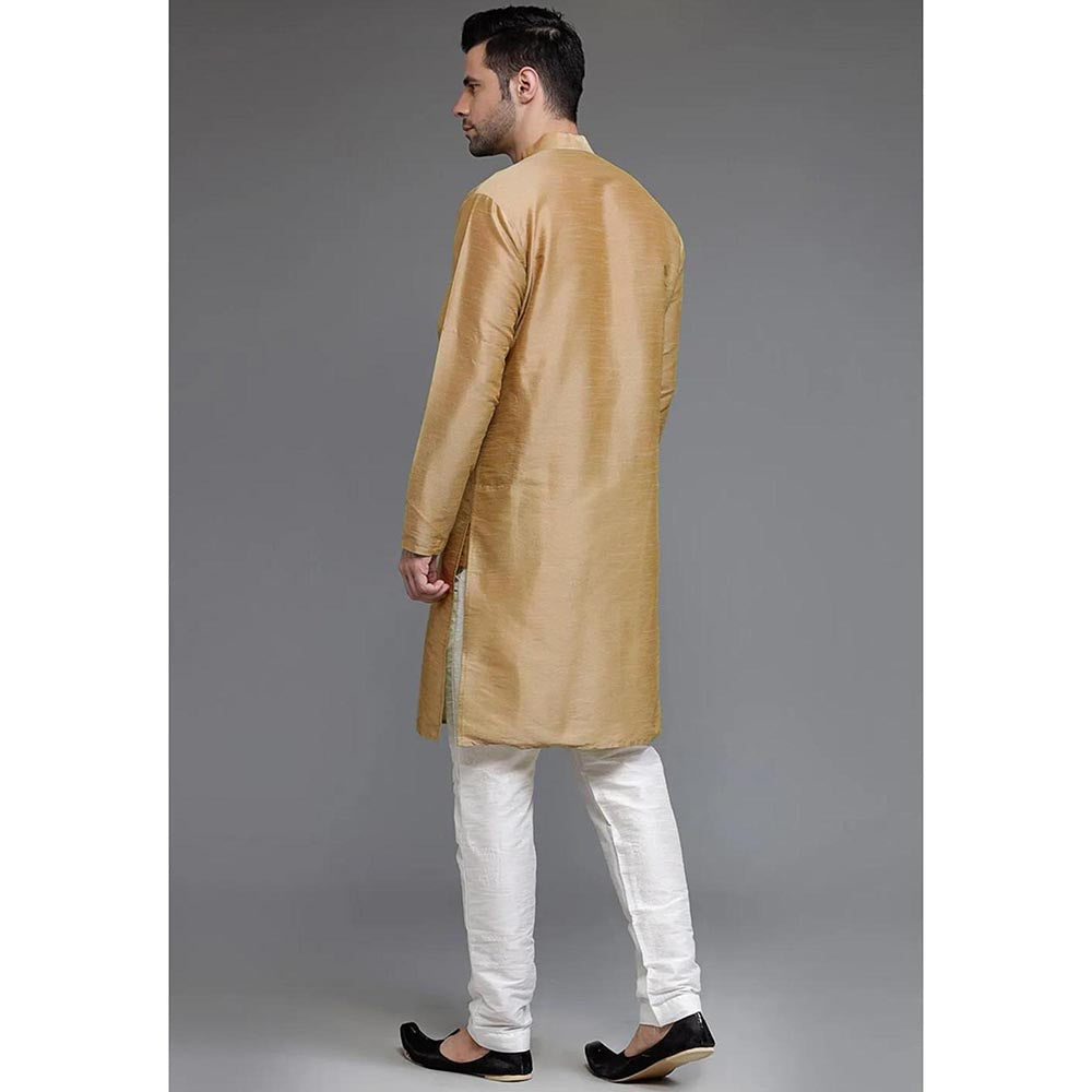 UTSAV FASHION Brown Mandarin Collar Kurta and Pant