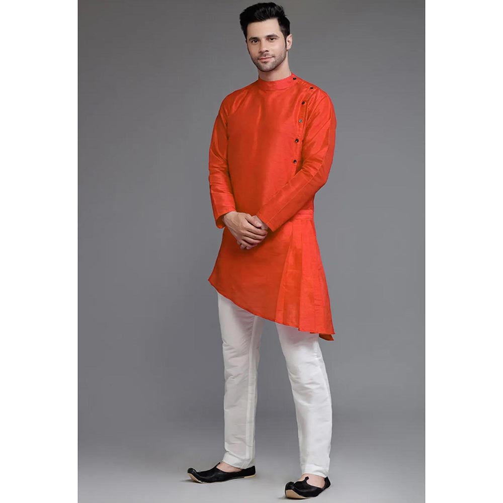 UTSAV FASHION Red Straight Kurta and Pant