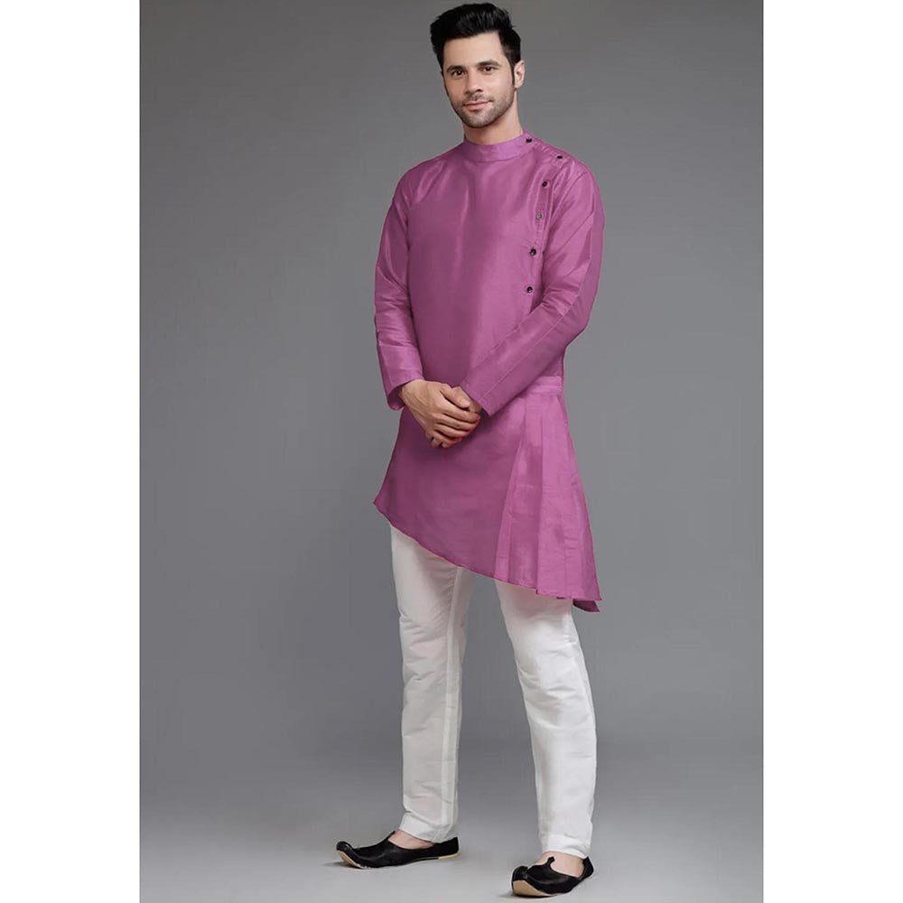 UTSAV FASHION Purple Straight Kurta and Pant