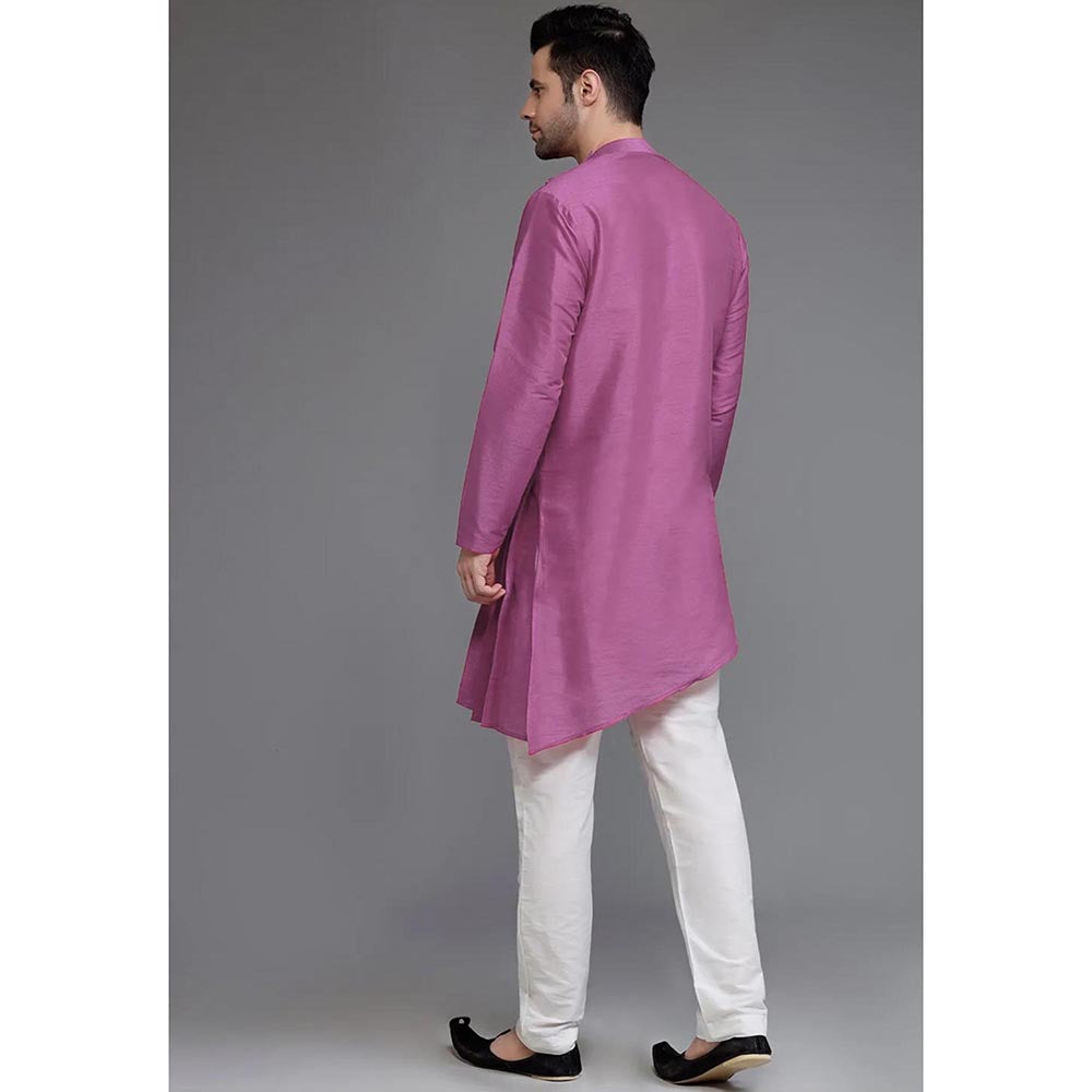 UTSAV FASHION Purple Straight Kurta and Pant