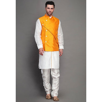 UTSAV FASHION Mandarin Collar Straight Kurta Churidar and Jacket