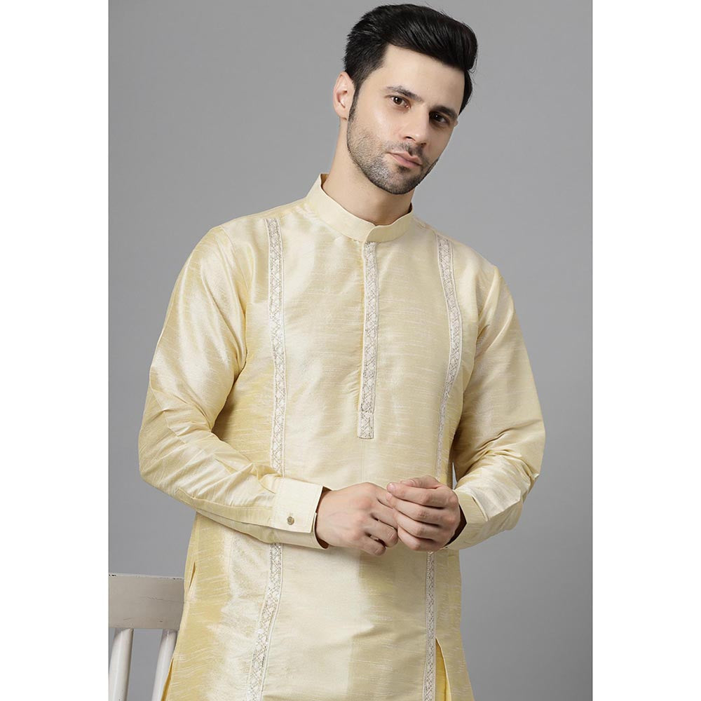 UTSAV FASHION Men Embroidered Regular Kurta with Pant