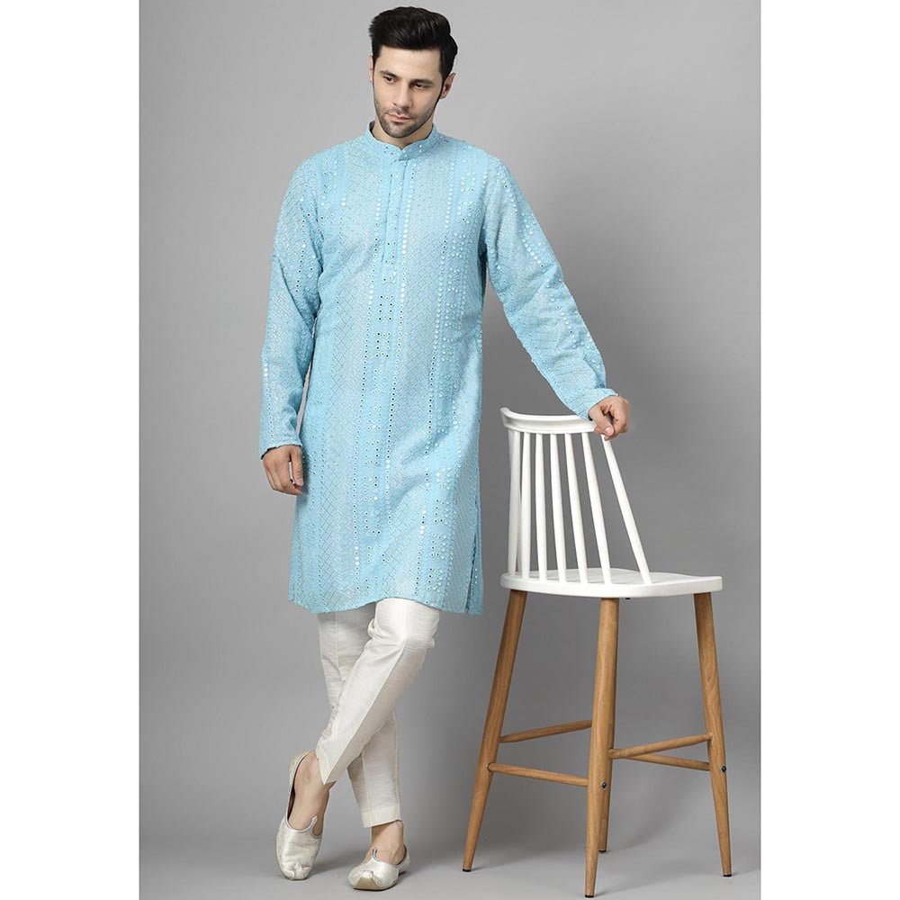 UTSAV FASHION Embroidered Mirror Work Kurta and Pant