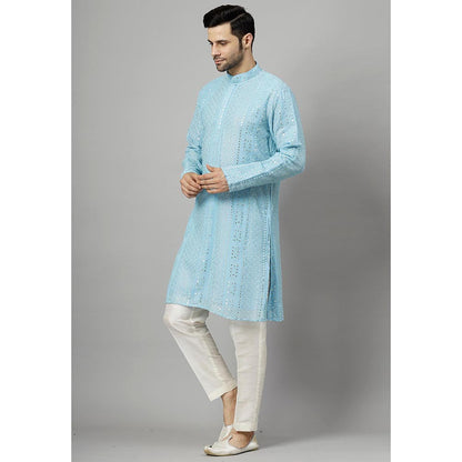 UTSAV FASHION Embroidered Mirror Work Kurta and Pant