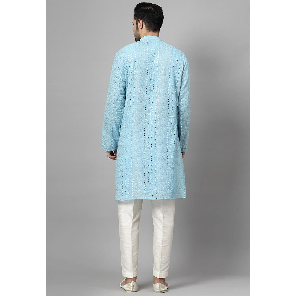 UTSAV FASHION Embroidered Mirror Work Kurta and Pant