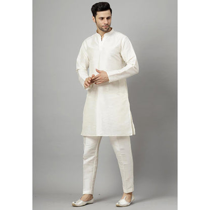 UTSAV FASHION Men Off White Kurta with Pant