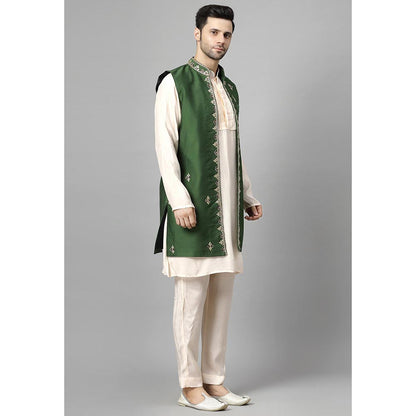 UTSAV FASHION Men Ethnic Motifs Kurta Pant with Jacket