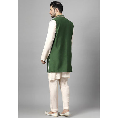 UTSAV FASHION Men Ethnic Motifs Kurta Pant with Jacket