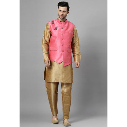 UTSAV FASHION Men Beads and Stones Kurta Pant with Jacket