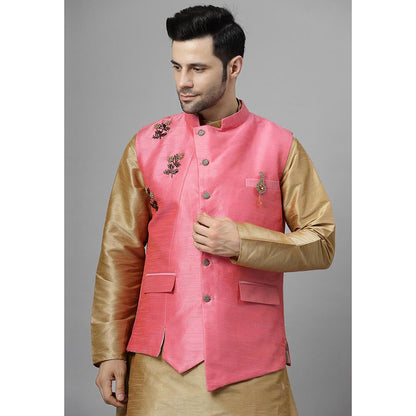 UTSAV FASHION Men Beads and Stones Kurta Pant with Jacket