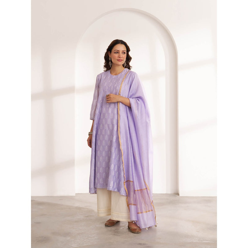 Vaaya The Kashni Silk Chanderi Kurta with Dupatta