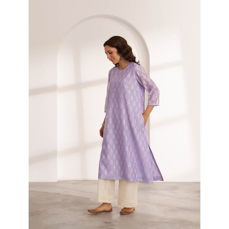 Vaaya The Kashni Silk Chanderi Kurta with Dupatta