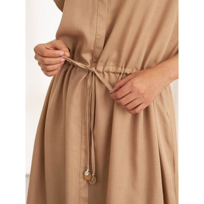 Vaaya The Brown Dune Tencel Midi Dress