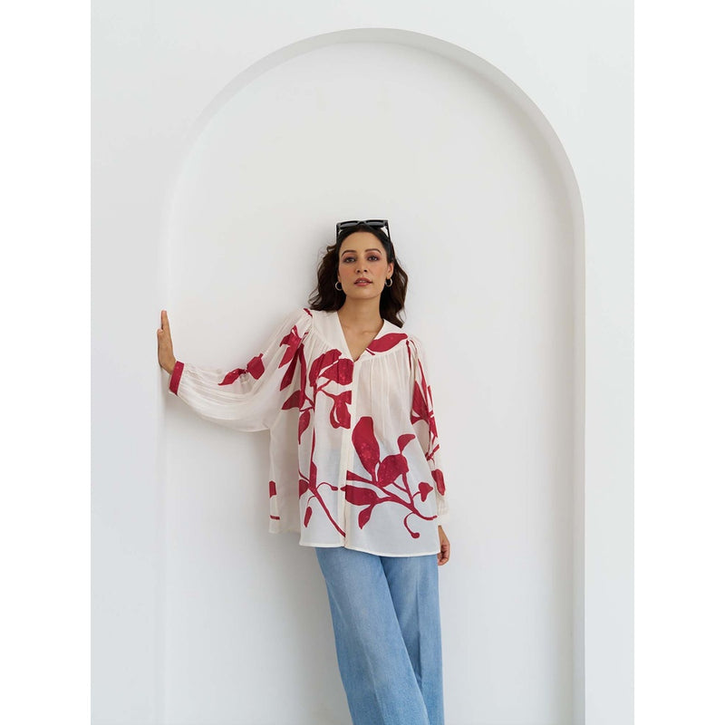 Vaaya The Gulmohar Top - White