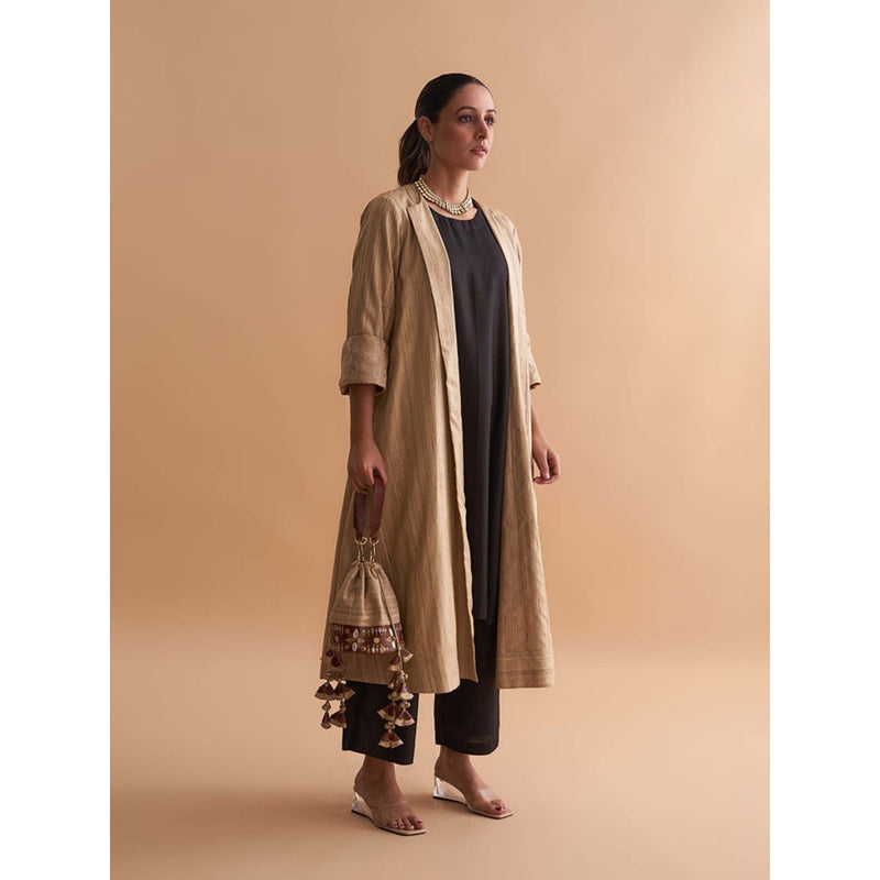 Vaaya Beige The Veda Potli Bag With Detachable Straps