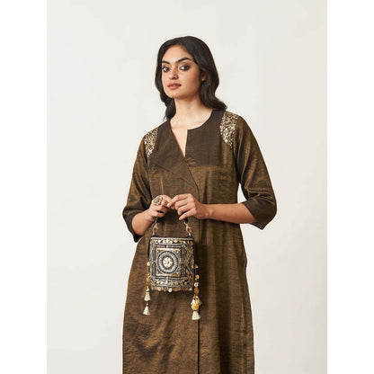 Vaaya Black The Maharani Potli Bag With Detachable Straps